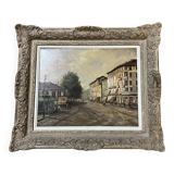 Italian School of the 20th century: Oil on canvas by Enrico Gatti signed, located and dated