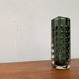 Brutalist bubble glass vase from the mid-century space age by Horst Tüselmann for Ichendorf Glashütte, 1960s.