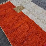 Moroccan rug in natural wool 2.5 x 1.5 m