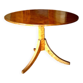 Table de salle à manger sur pied en placage de bouleau, style Mid-Century M