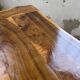 Dining table in solid olive wood Maison Skela 1960