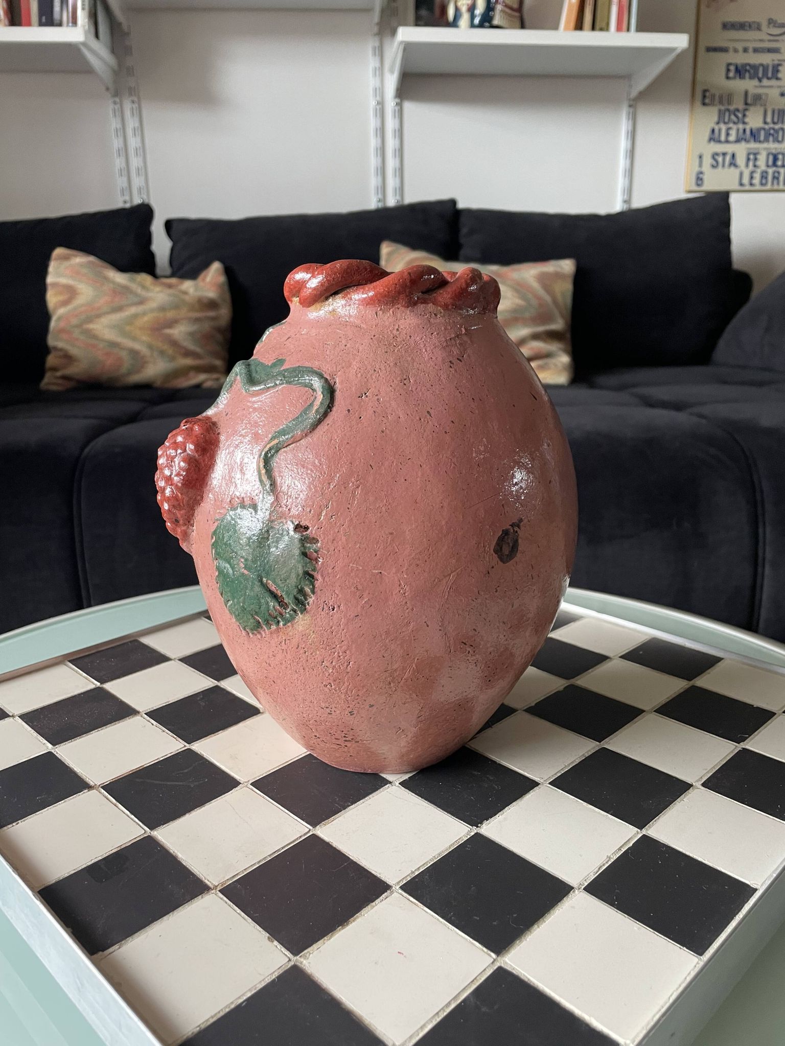 Vase vintage en céramique artisanale