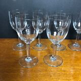 10 wine glasses decorated "stars"