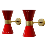 Pair of appliques in the style of Italian creations of the 50s