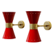 Pair of appliques in the style of Italian creations of the 50s