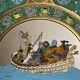Mirror and painting on glass Noah's Ark around 1970