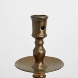 17th-Century Belgian Bronze Candlestick in Renaissance Style
