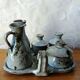 Vintage Condiment Service in Pyrite Stoneware – ACTH Workshop (Thierry &