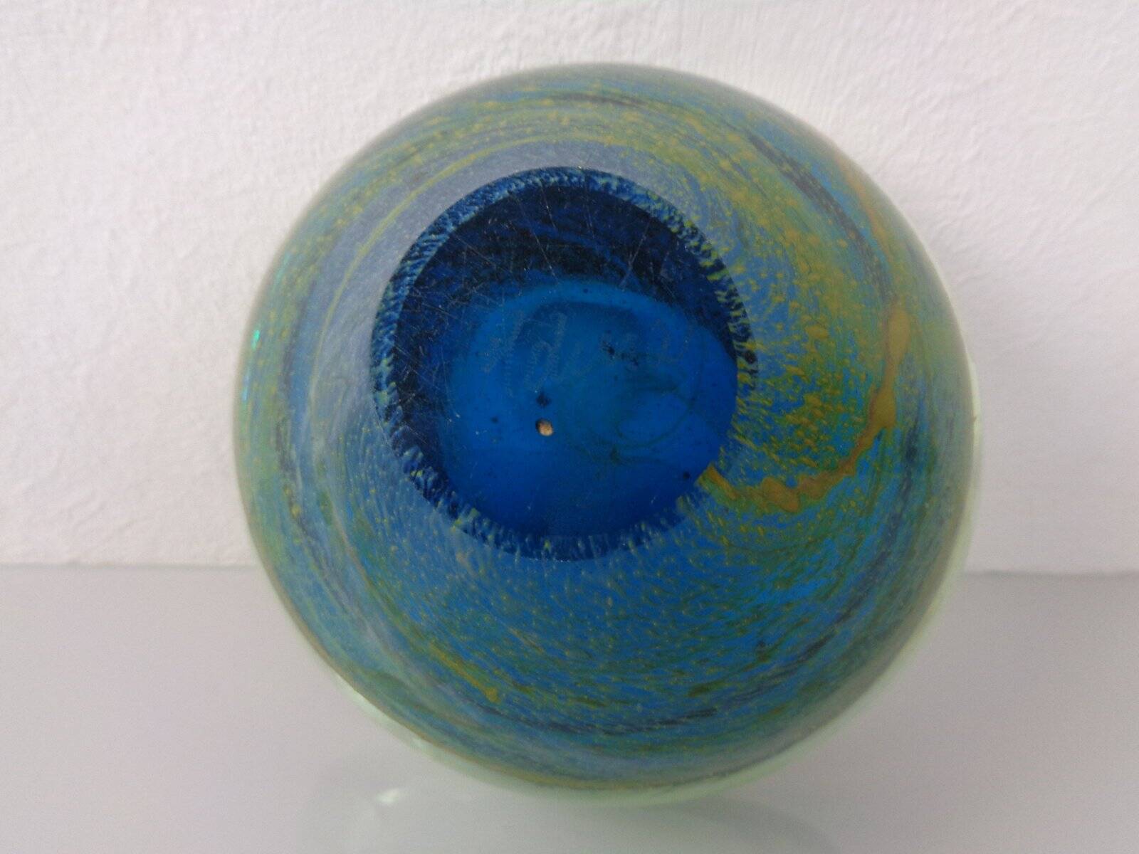 Maltese glass ashtray from Mdina, 1960s