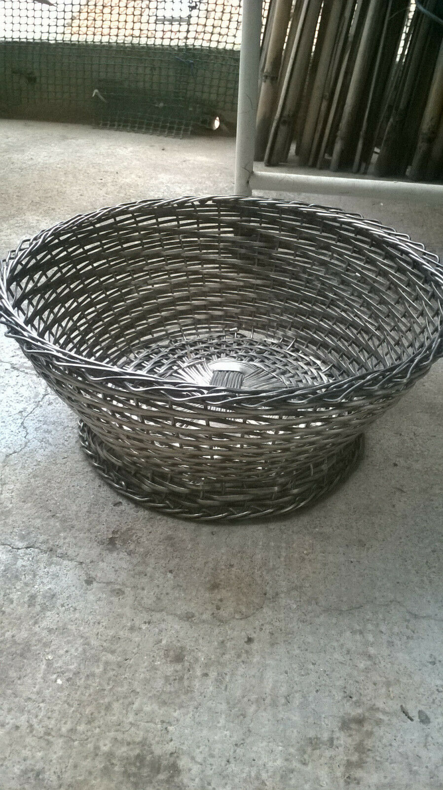 Silver metal trash