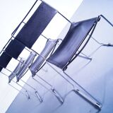 Lot de 4 chaises de salle à manger en cuir Giandomenico Belotti pour Alias