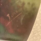Vintage art deco glass paste, signed lorrain h 12 cm