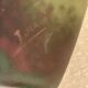 Vintage art deco glass paste, signed lorrain h 12 cm
