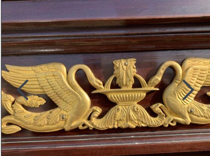 Mahogany bookcase 10 doors