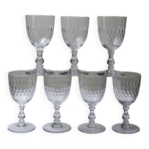 Suite de 7 verres à