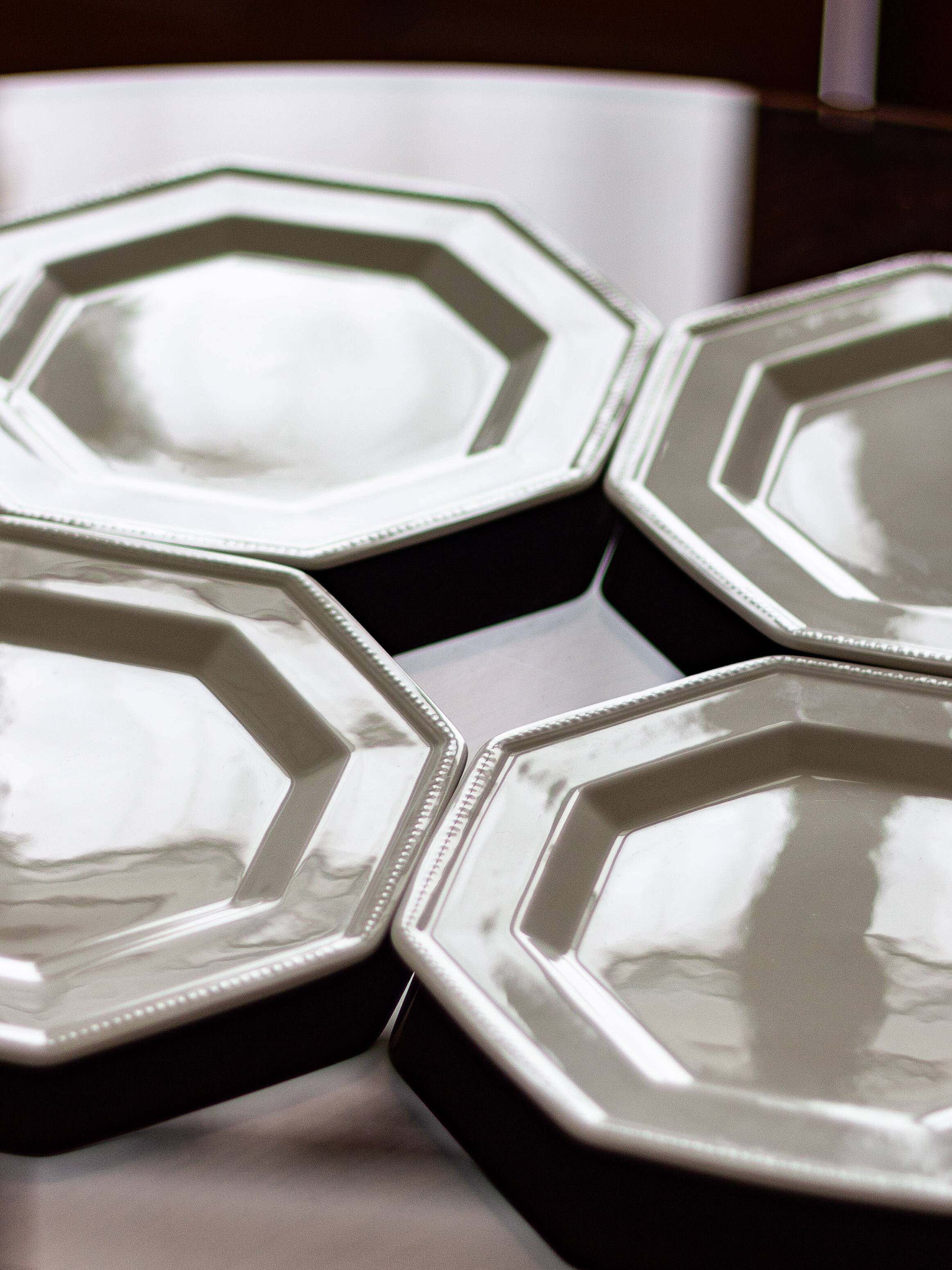 6 assiettes à dessert octogonales modèle Héritage – Johnson Brothers