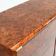 Italian drawer credenza in high gloss burl and brass, Italy, 1970s