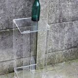 Tall lucite sidetable, 1970s.