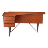 Freestanding Boomerang Writing Desk by Peter Løvig Nielsen for Løvig, 1960s
