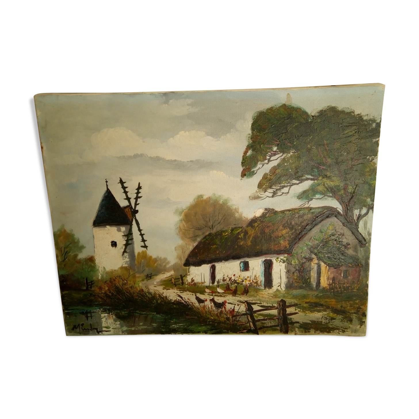 Oil on canvas, landscape