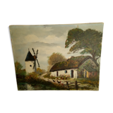 Oil on canvas, landscape