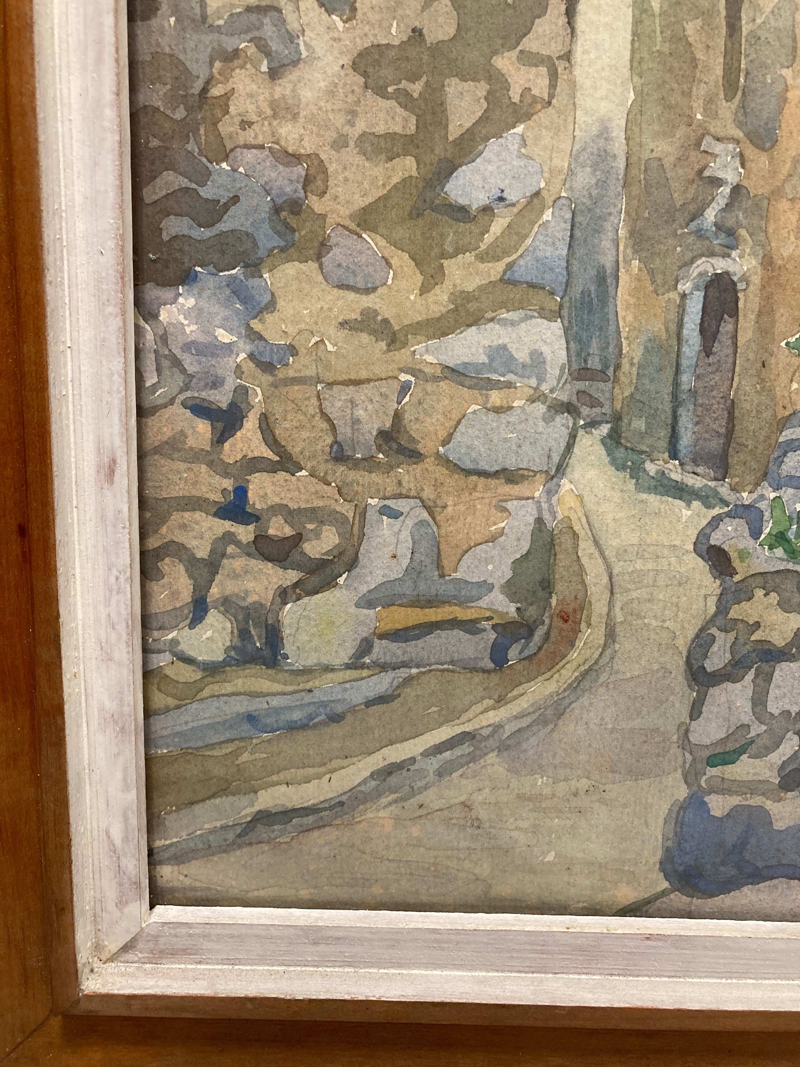 Aquarelle encadrée