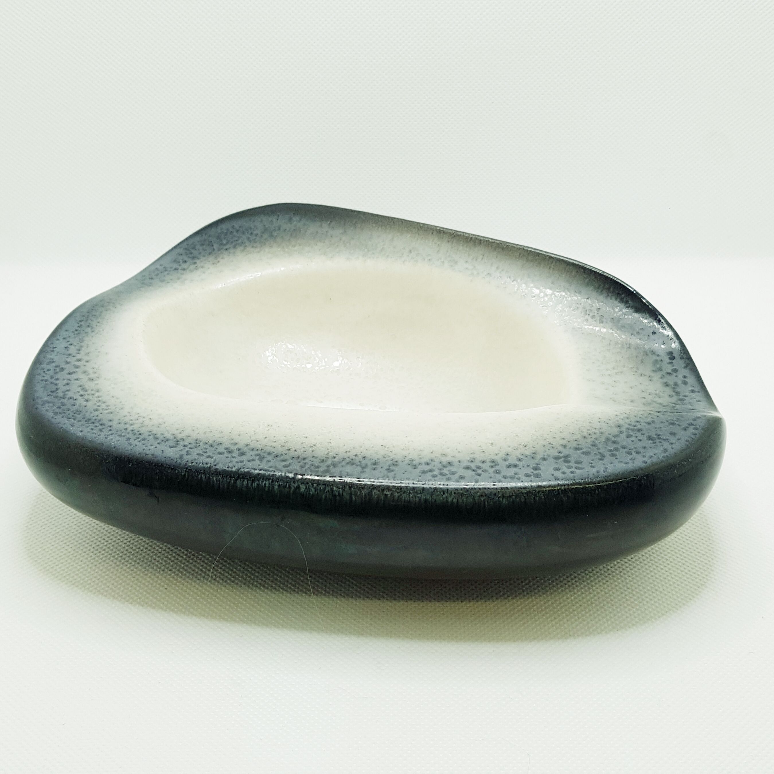 Mid century enameled ceramic ashtray