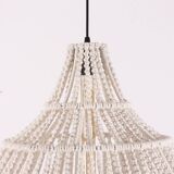 Macrame Pendant Light,Bohemian Hanging Lamp, Wicker Lamp,Light Fixture