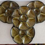 4 assiettes à huîtres Gien
