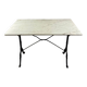 Bistro table with marble top