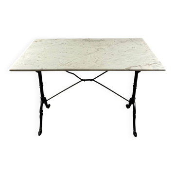 Bistro table with a marble top