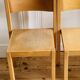 3 chaises scandinaves vintage en hêtre