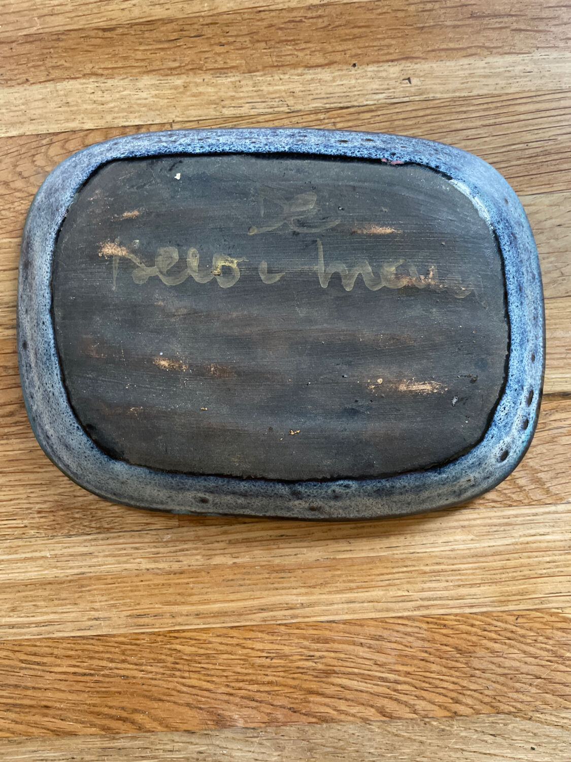 Vintage ceramic fish pattern tidy