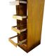 Vintage curtain wardrobe / archive cabinet with file supports