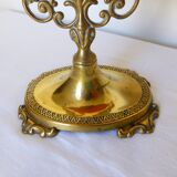 Brass table psyche mirror  17x21xcm