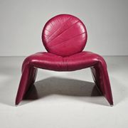 Calypso pink chaise longue by Vittorio Introini for Saporiti, Italy, 1970.