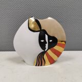 Vase with a motif, in an abstract style.