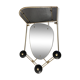 Black and gold metal coat rack., 1950