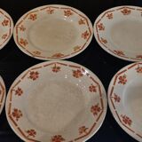 6 old FB dessert plates for Fénal Badonviller
