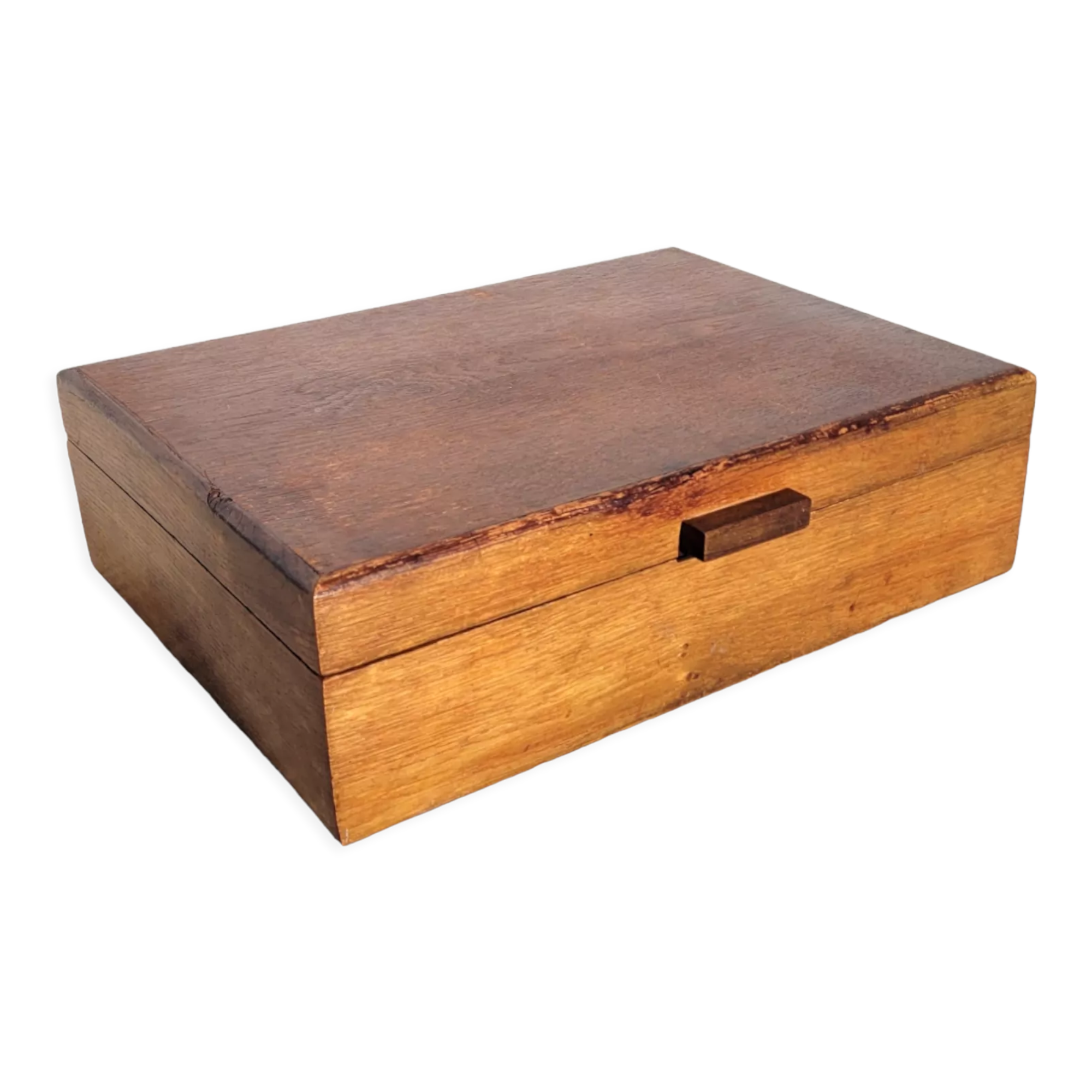 Old wooden box sewing 36x26cm