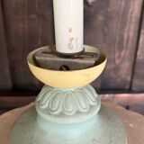 Suspension opaline monte et baisse vintage