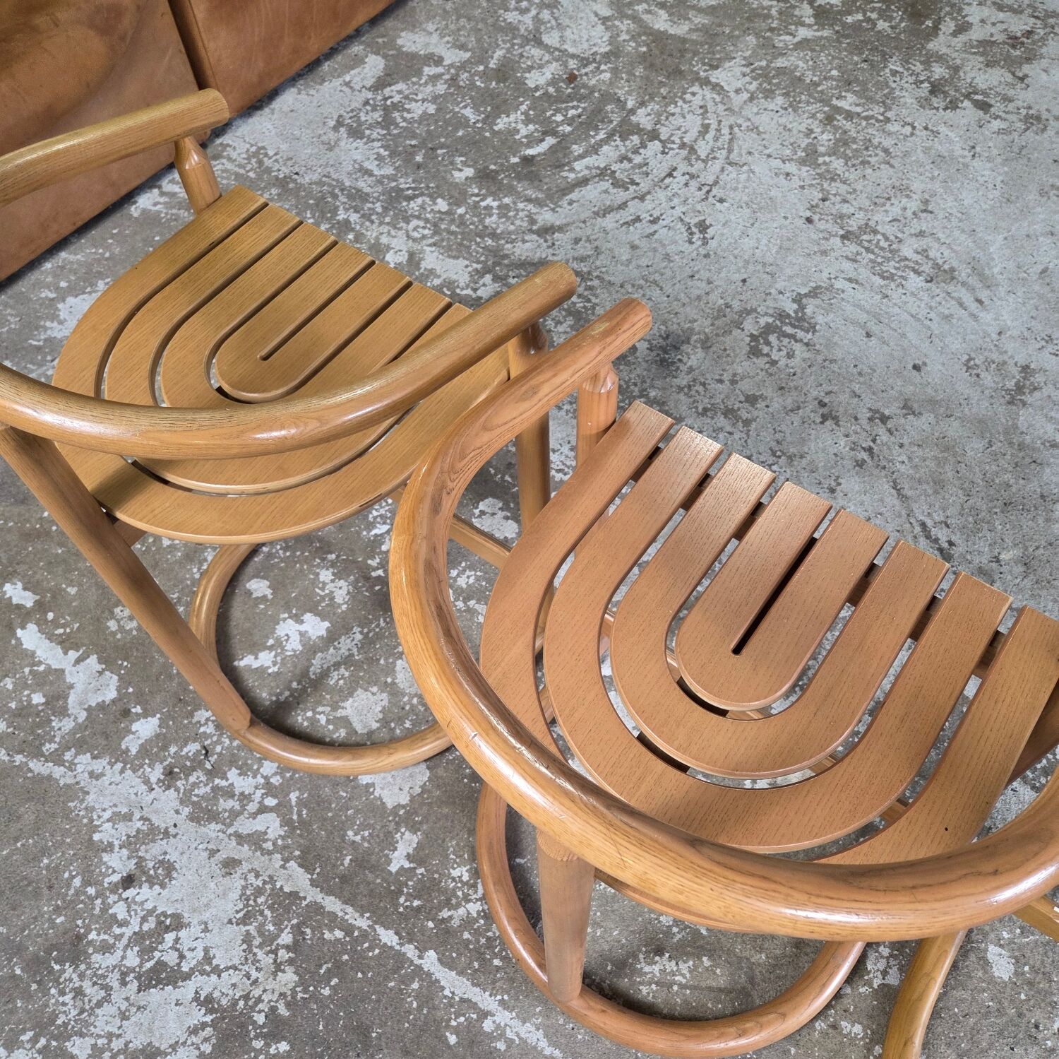Set of 3 Almillmö bar stools, vintage 1980s German design