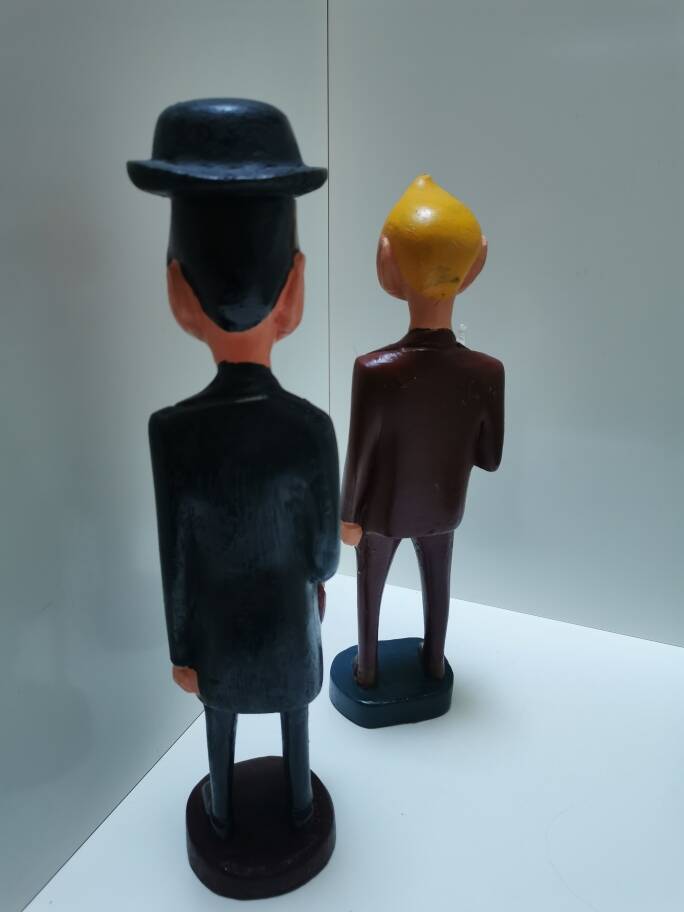 Tintin wooden characters