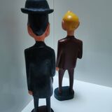 Tintin wooden characters