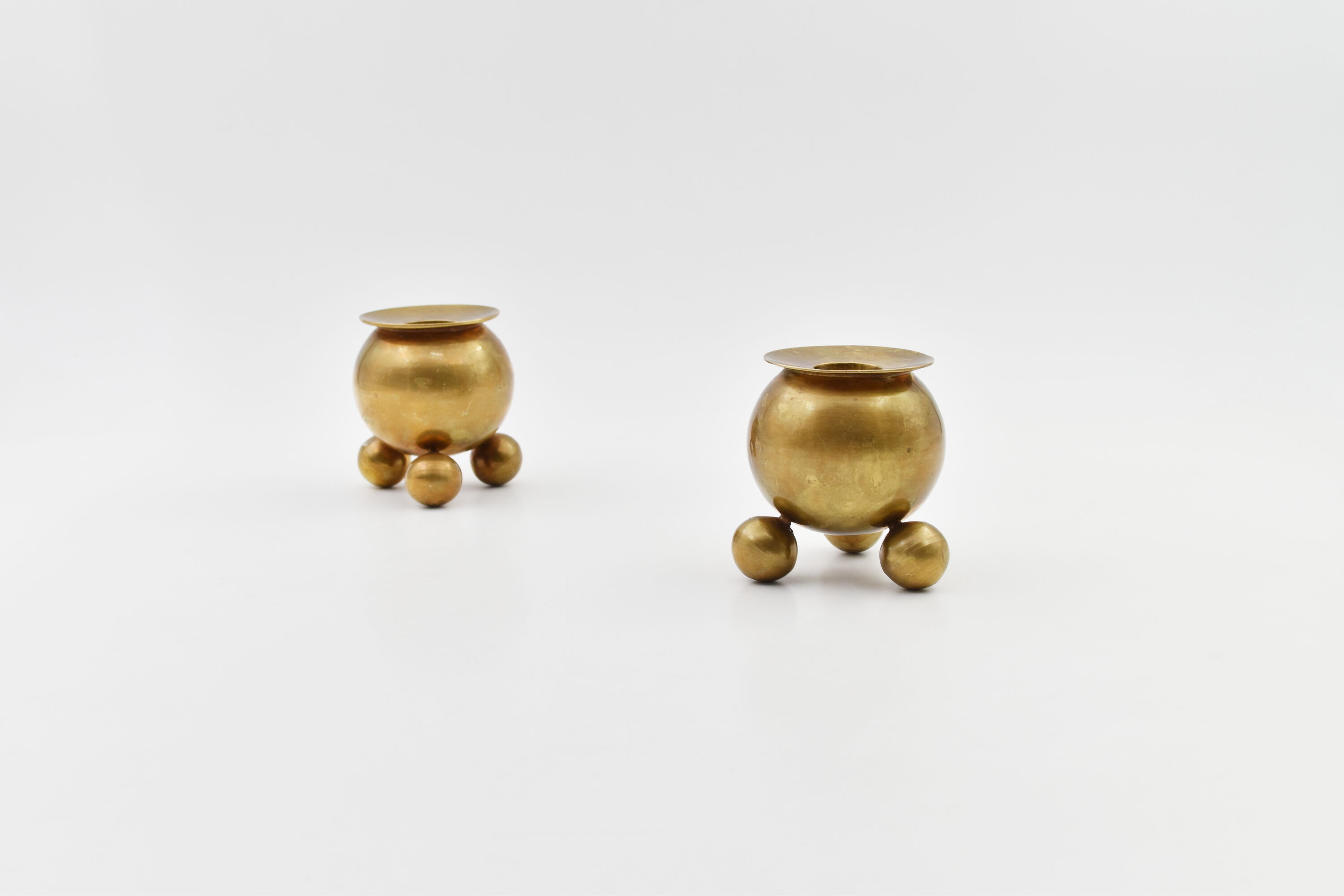 Pair of vintage brass candlesticks