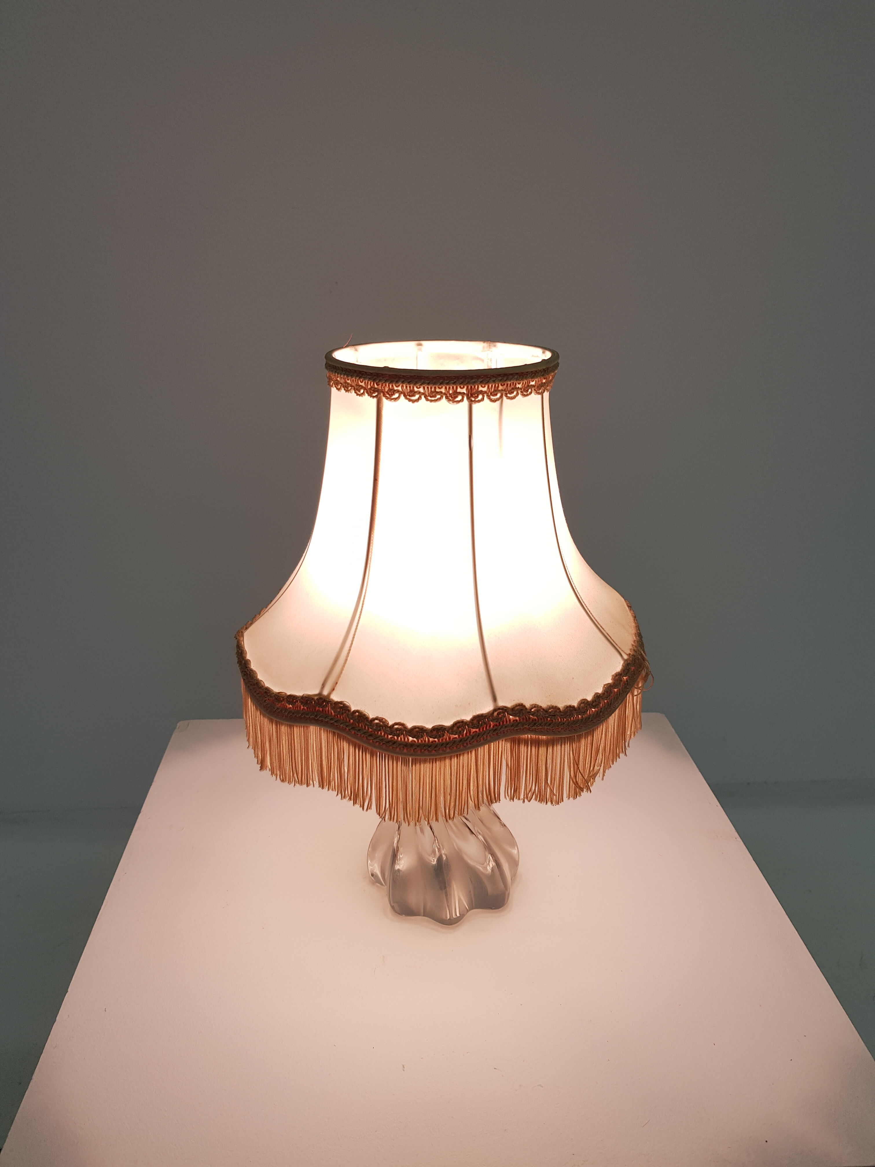 Vintage baccarat crystal lamp