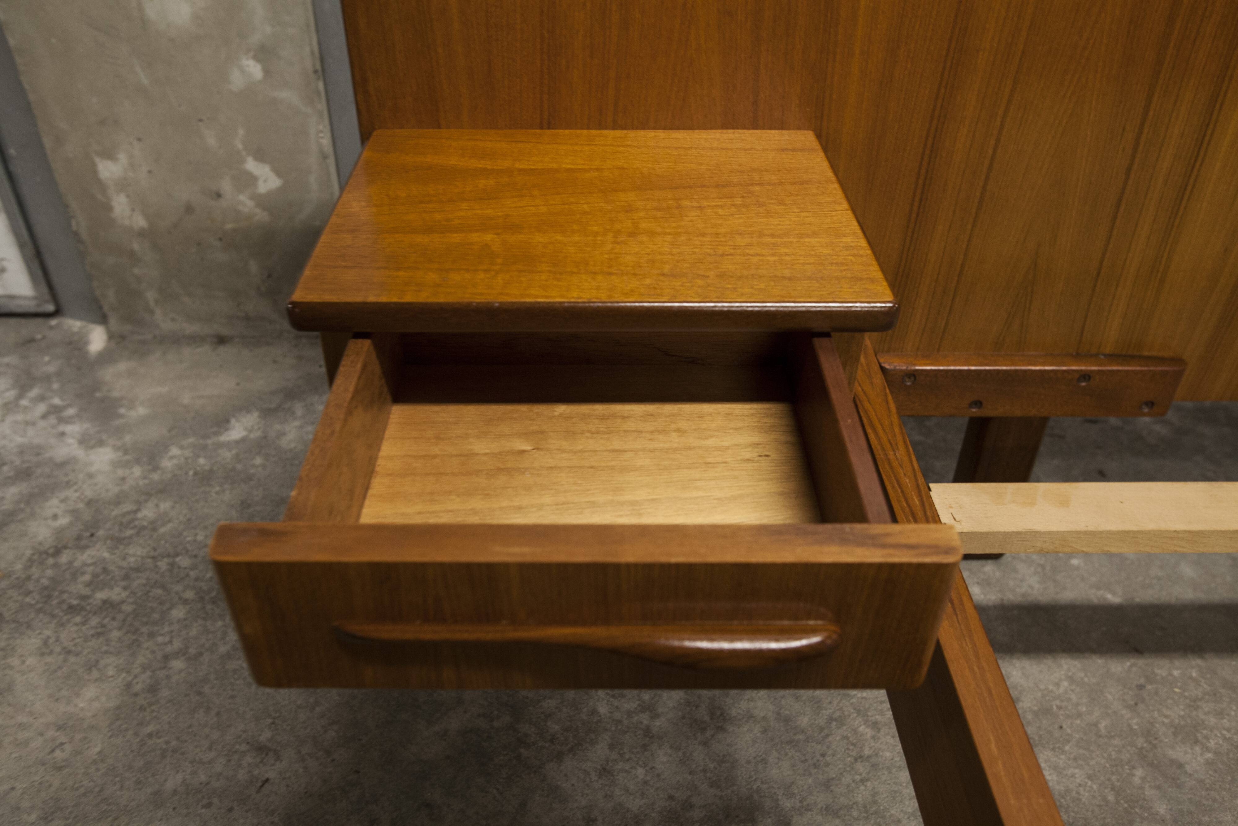 Scandinavian bed 1960 teak