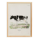 Poster about a cow, based on an old engraving from 1774.