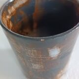 A bottle and six ceramic cups by Gérard Hofmann Vallauris 1950.