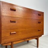 Commode secrétaire en teck danois vintage des années 1960 par Børge Mogensen